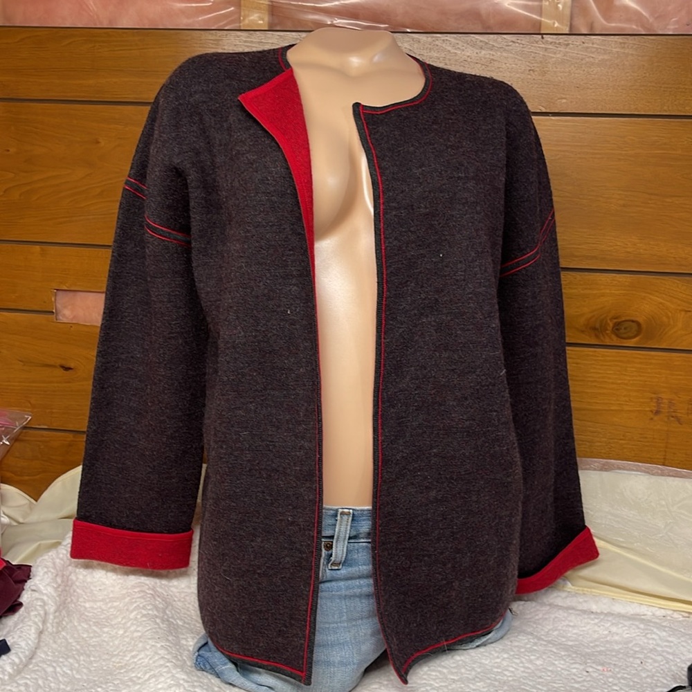 Newton Trading Co Wool Sweater PS- Open Front -